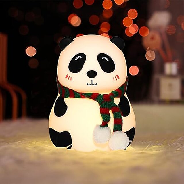 Adorable Panda Night Lamp for Kids - Touch-Activated Silicone Comfort for Sweet Dreams
