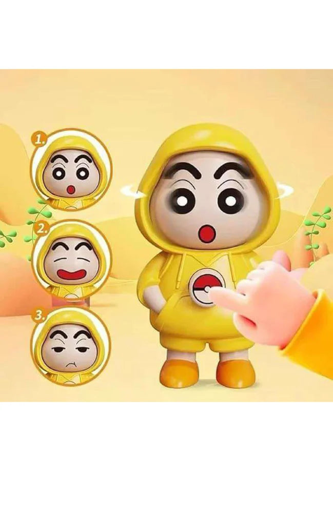 Shinchan Face Changing Keychain - 3 Fun Expressions for a Lively Key Holder