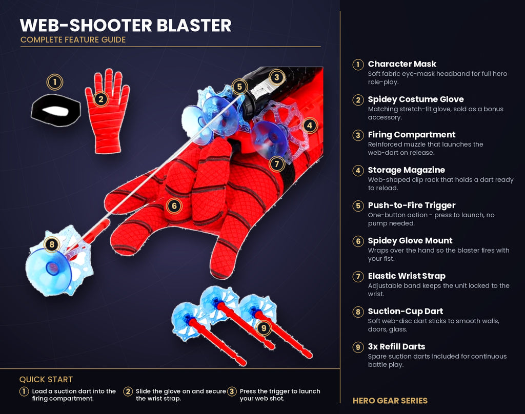 Exciting Spider Web Shooters Toy for Kids – Unleash the Hero Within!