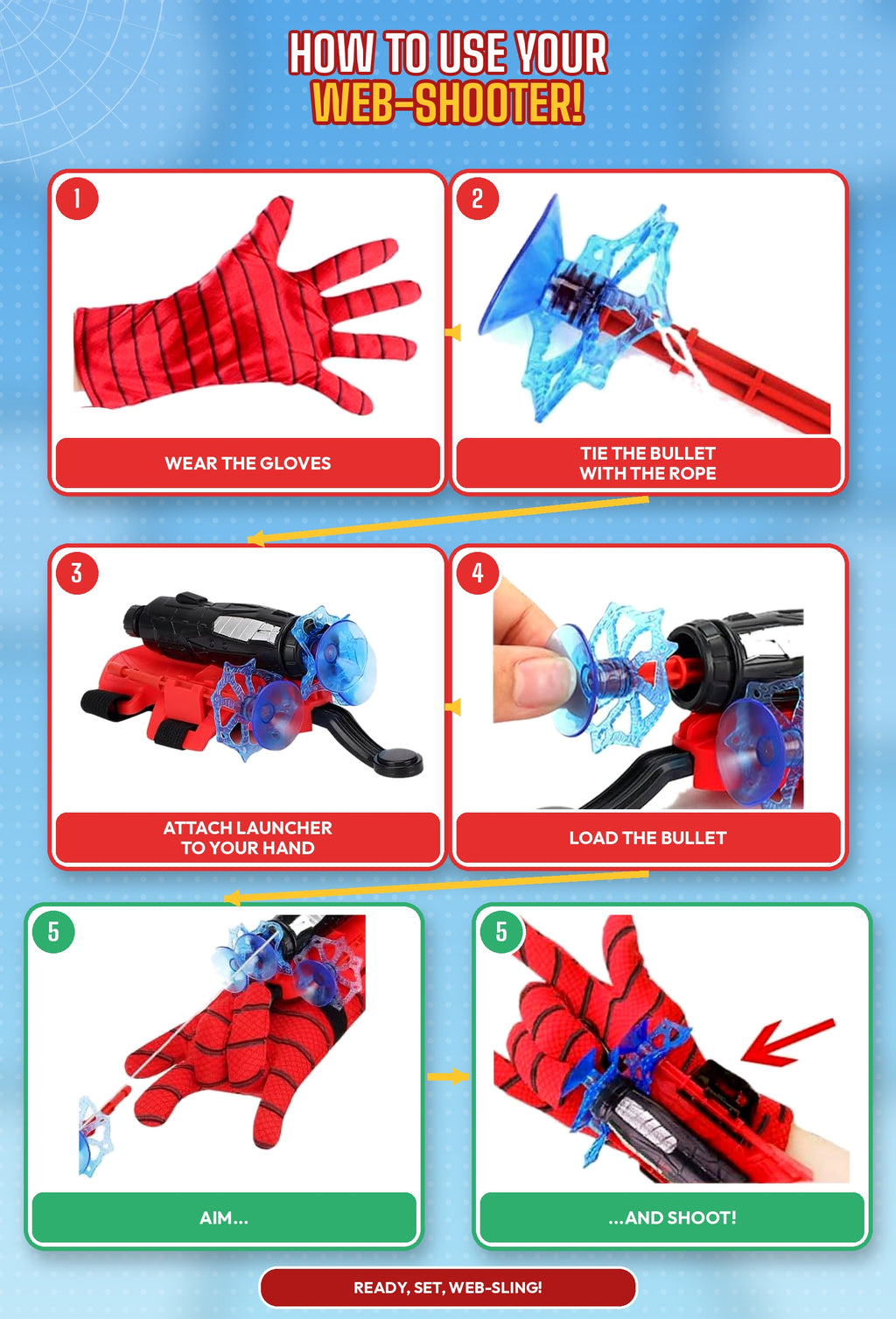 Exciting Spider Web Shooters Toy for Kids – Unleash the Hero Within!